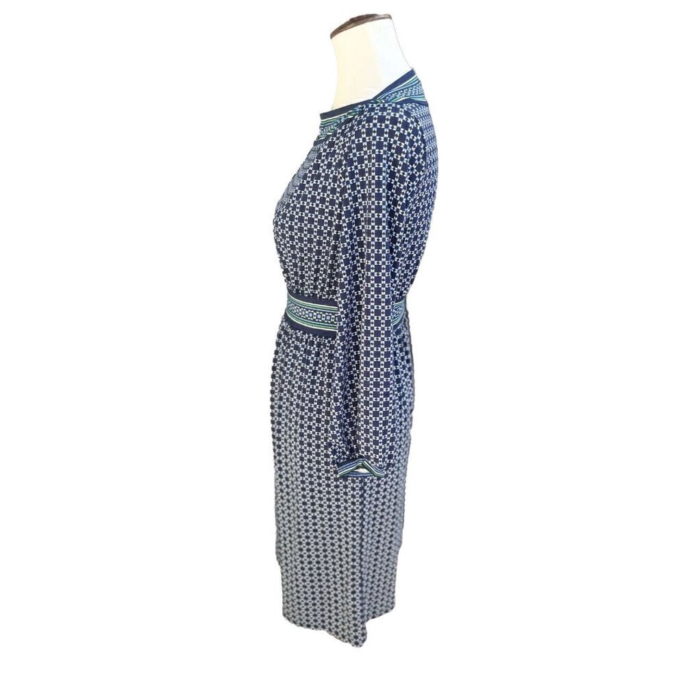 Max Studio Blue Navy Printed Women's Size Small S Sheath Dress $98 - Picture 4 of 16